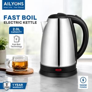 AILYONS 2L Stainless Steel Electric Kettle, 1500W