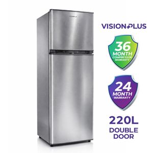 Vision Plus 220L Double Door Fridge