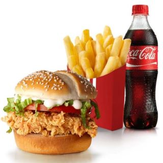 Zinger Burger Meal (KFC)